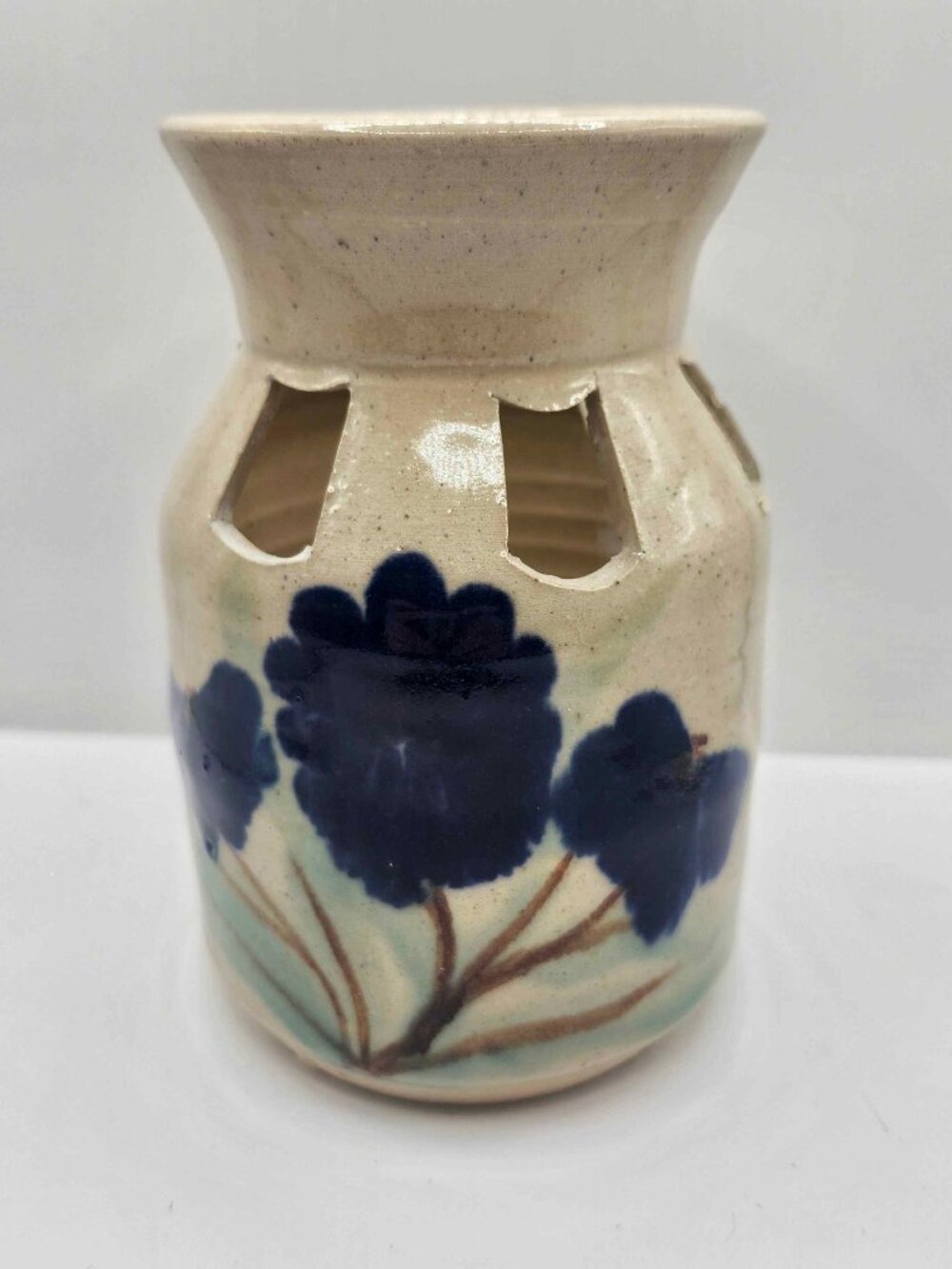 Signed Phil Morgan Pottery Seagrove NC Hand Thrown Studio Art Stoneware Vase